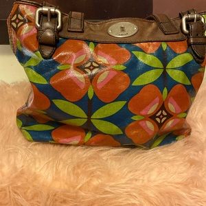 Fossil Canvas Coated bag-EUC